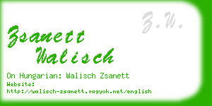 zsanett walisch business card